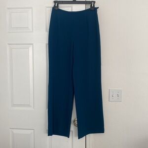 David Warren New York vintage teal wide leg trousers.